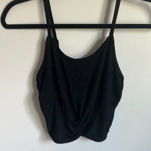 Black crop top